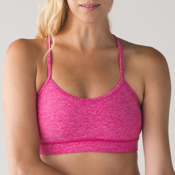 ❌SOLD❌Lululemon Flow Y Bra jeweled magenta 4 - Picture 2 of 7